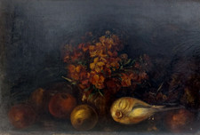 Natura Morta Fiori Verdura Cucina Baita