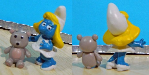 Puffetta con orsetto 1971 - puffetta,