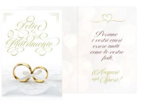 Biglietto auguri matrimonio - di,