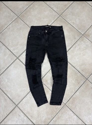 Jeans skinny neri distressed - jeans,