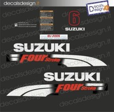 Adesivi motore marino fuoribordo Suzuki 6 cv four stroke 2006 stickers