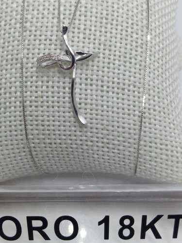 Collana oro bianco 750 - bianco, 18