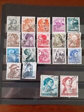 ITALIA lotto 19 valori MICHELANGIOLESCA serie completa  usati 1961 -c