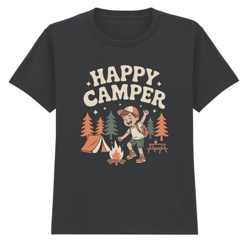 Shirt happy camper - camper, ragazzi