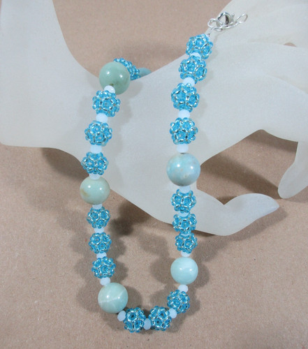 Collana girocollo acquamarina - collana,