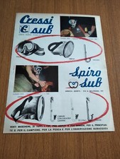 1961 CRESSI SUB SPIRO MASCHERE