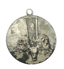 VECCHIA MEDAGLIA IN ARGENTO 800 1939 CELLATICA BRESCIA ATTORE TEATRO