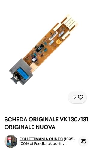 Scheda originale 130 131 - originale, 130/131