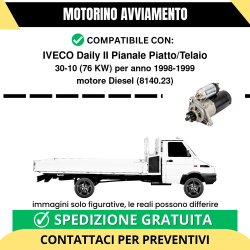 Motorino avviamento iveco - motorino,