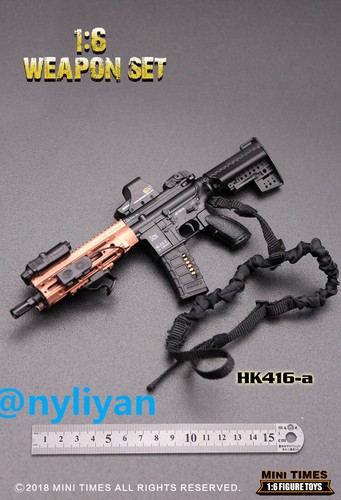Mini times toys hk416a - mini, 1/6