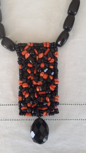 Collana onice corallo - collana, e