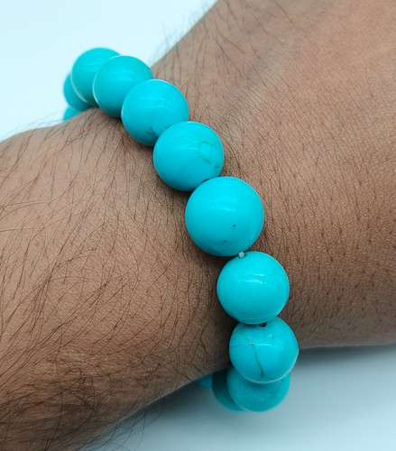 Bracciale elastico turchese