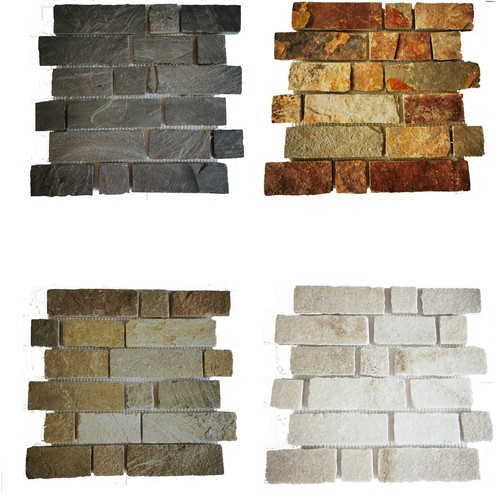 Mosaico ardesia pietra - di,