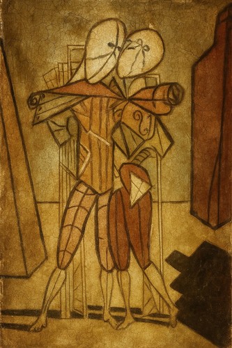 Disegno omaggio chirico - disegno,