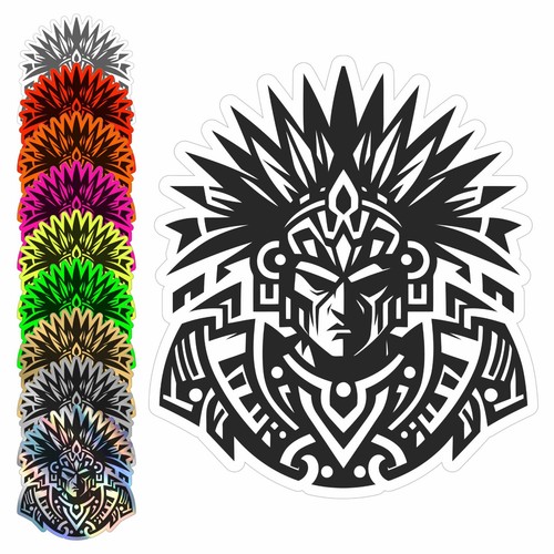 Adesivo capo indiano azteca - capo,