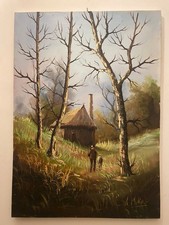 Dipinto Olio su Tela 50 X 70 cm Quadro firmato  pezzo unico
