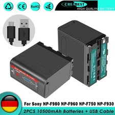 2x Batteria per Sony NP-F980