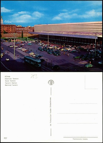 Cartoline roma - roma, stazione