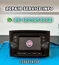 7356374730 RIPARAZIONE UCONNECT FIAT DOBLO CON LOGO BLOCCATO GARANZIA 1ANNO