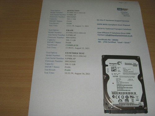 Laptop seagate 500gb - ✔️laptop,