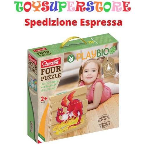 Puzzle legno quattro - legno,