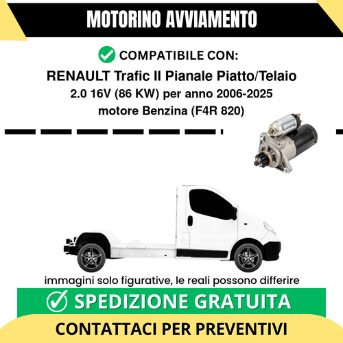 Motorino avviamento renault - motorino,