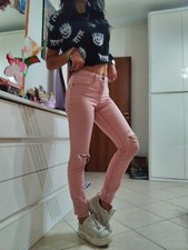 Pantaloni Donna Jeans rosa
