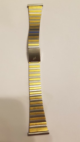 Cinturino acciaio laminato oro
