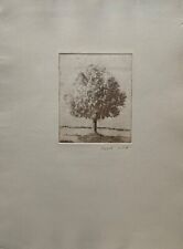 Incisione Firmata Albero Sulla