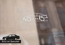 VETROFANIA SPECULARE CELEBRATIVA BASE TRASPARENTE ALFA ROMEO 75 40° ANNIVERSARIO