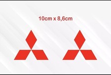 KIT 2 adesivi Logo MITSUBISHI