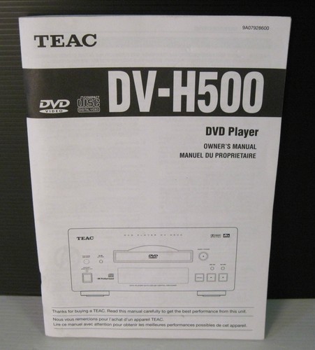 Teac 4500 manuale - dv-4500,