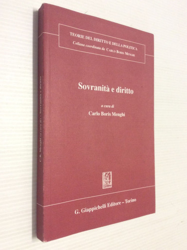 Sovranità diritto a cura - e, /