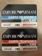 2 Schede Telefoniche Emporio Armani - Anni 90