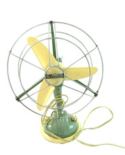 VECCHIO VENTILATORE VINTAGE MARELLI DESIGN ANNI 50 1950 FUNZIONANTE H 39CM