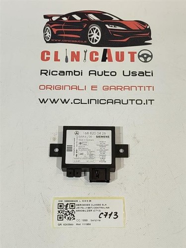 Centralina immobilizer per - centralina,