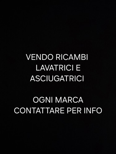 Ricambio lavatrice - lavatrice, e