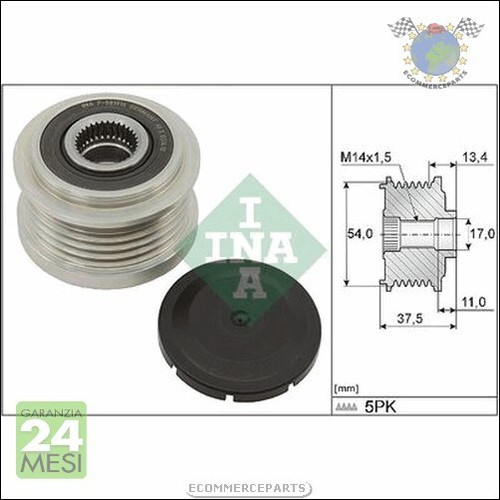 Puleggia alternatore ruota