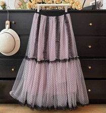Gonna midi in tulle con