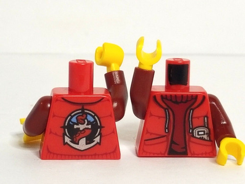 Lego red puffer - lego, maglione