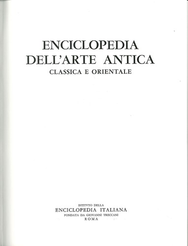Enciclopedia dell arte antica - dell'arte,