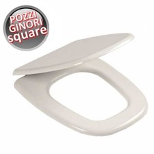 Sedile per vaso WC Square Pozzi Ginori - coprisedile compatibile ERCOS PONSI