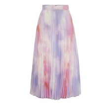 BOSS Gonna Donna Plisse' Stampata In Crepe Georgette 50511801 Viola Chiaro