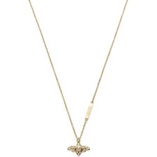 Liu Jo Teen LJ1887 Collana in acciaio laminata oro con ape e zirconi