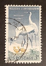 Francobolli Stati Uniti Ambiente Natura Fauna Gru Uccelli Mi 721 Sc 1098 1957