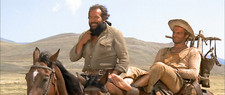 QUADRO STAMPA SU TELA CANVAS bud spencer terence hill trinita' scena a cavallo
