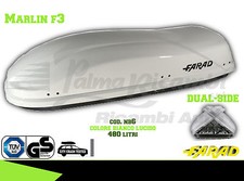 NB6 BAULE BOX PORTAPACCHI AUTO FARAD MARLIN F3 480LT BIANCO LUCIDO