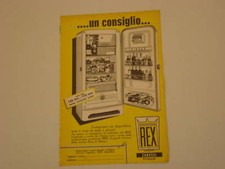 advertising Pubblicità 1955 FRIGORIFERO REX