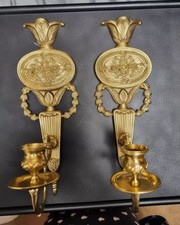 2 Candelabro in bronzo vintage