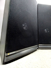 Coppia Altoparlanti Hi-Fi Vintage Matsui MIDI 85 Legno Nero | Raro Audio Retrò